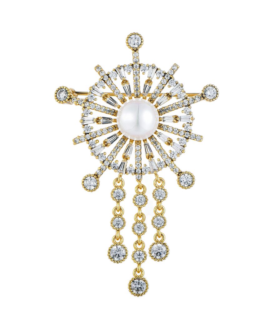 Silver brooch