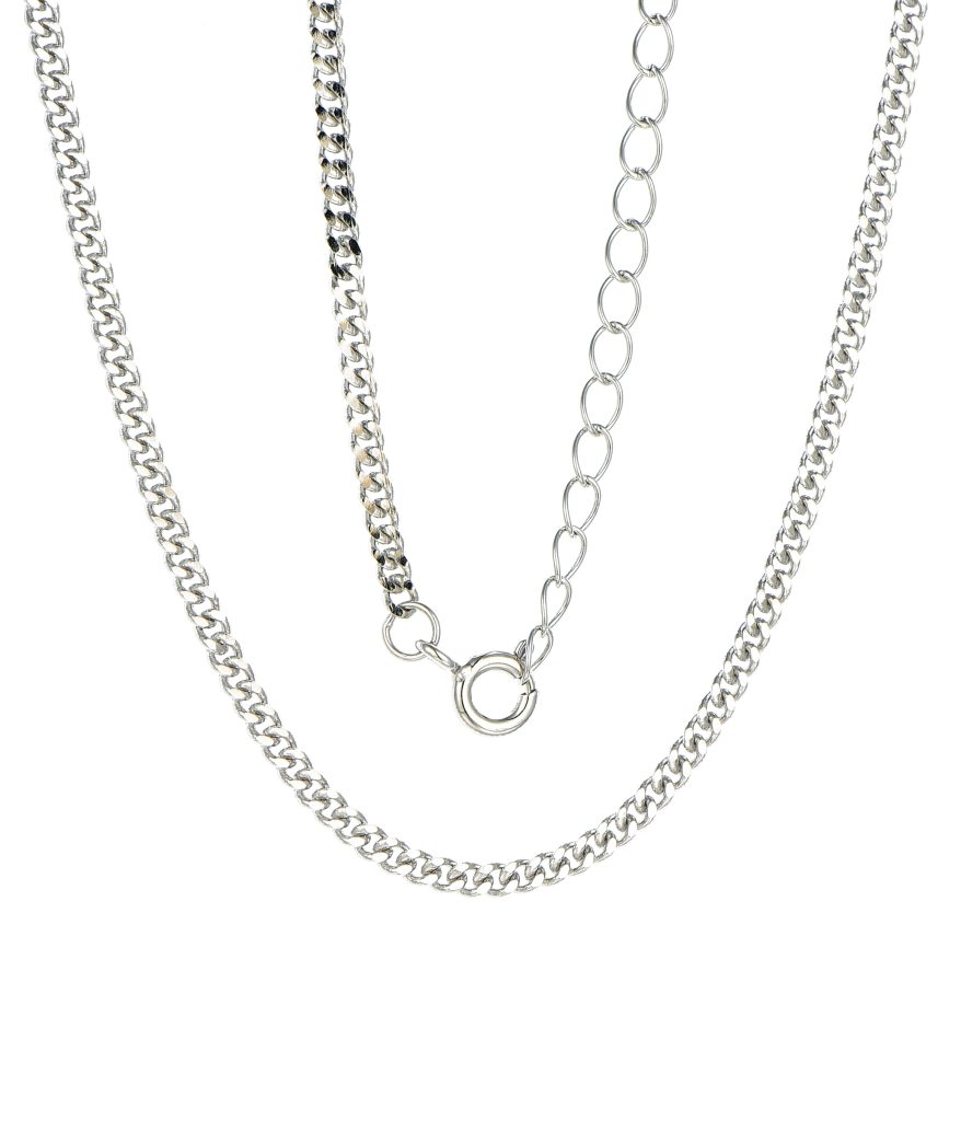 Silver Cuban Link Chain-NC02652A