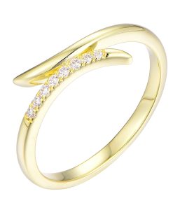 Double-Twisted Gold Ring