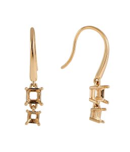 Square Gold Earrings-GE04343A
