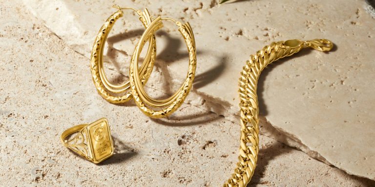 gold filled jewelry showing durable gold bonded layer