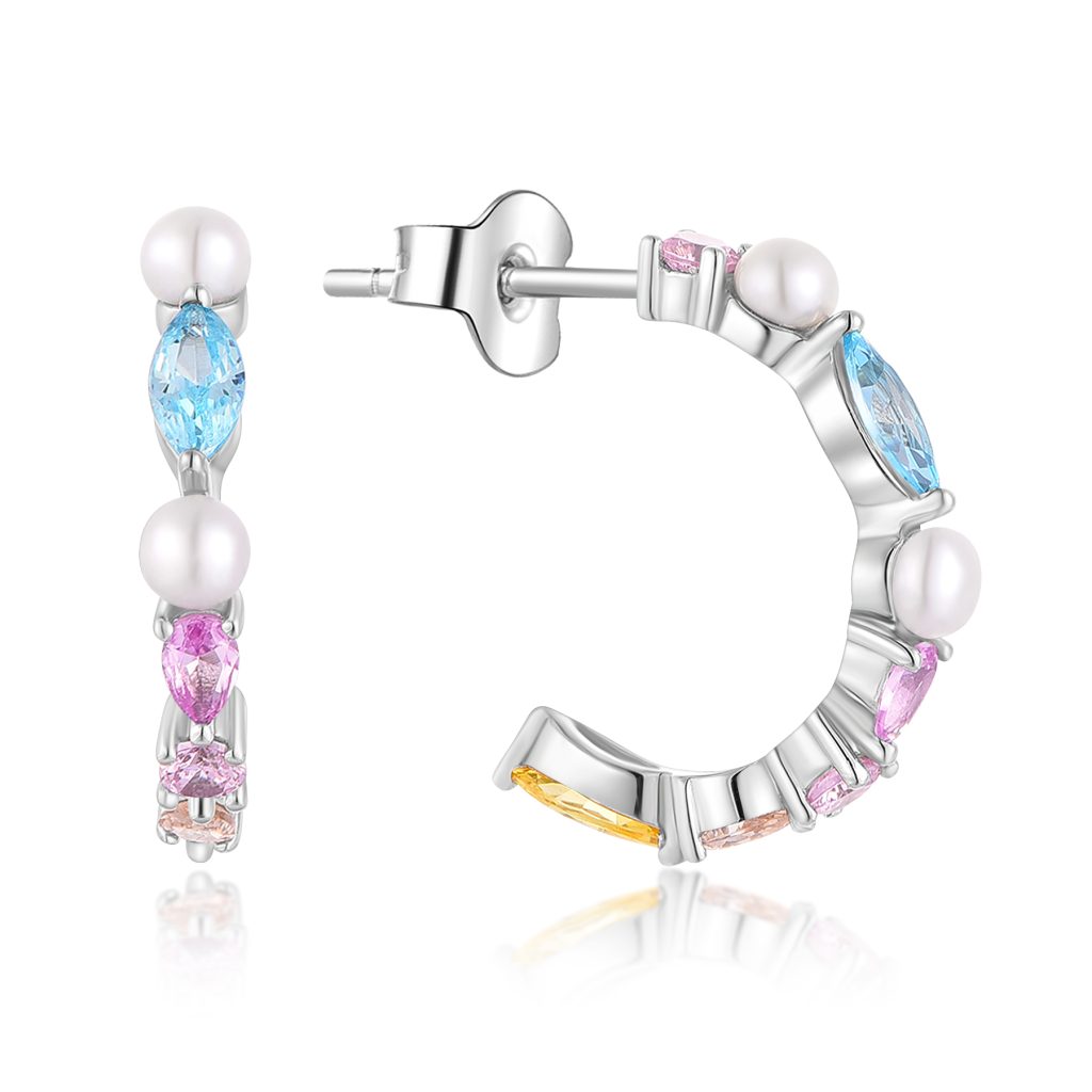 sterling silver earrings-NE17831A-SE13871A
