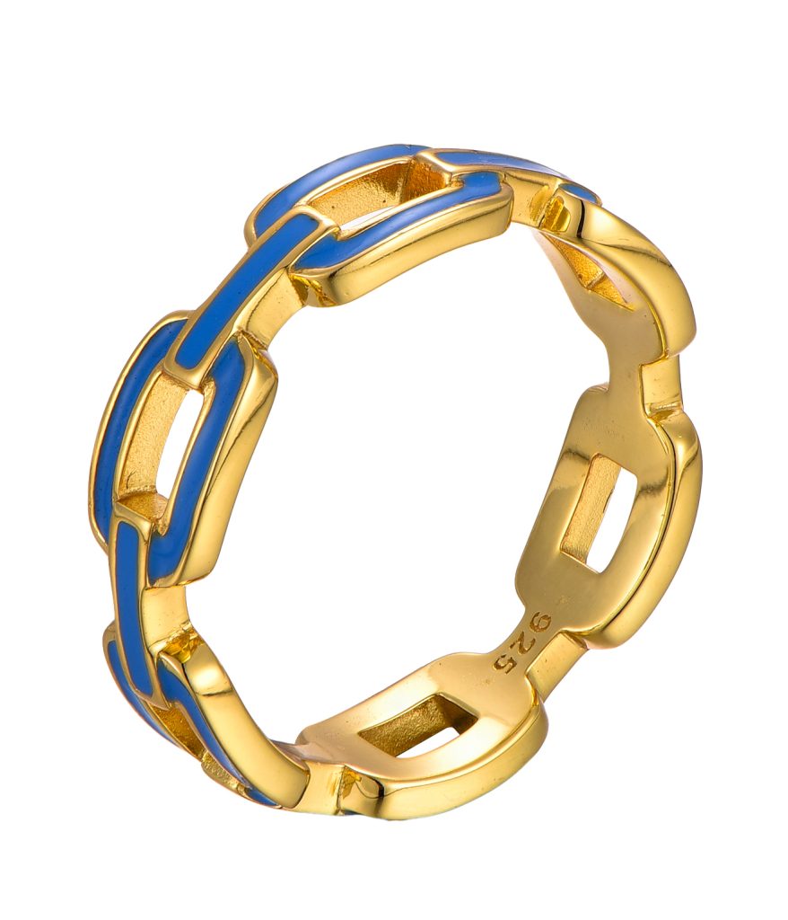 Gold filled ring with durable gold layer for everyday wear-SR11614B