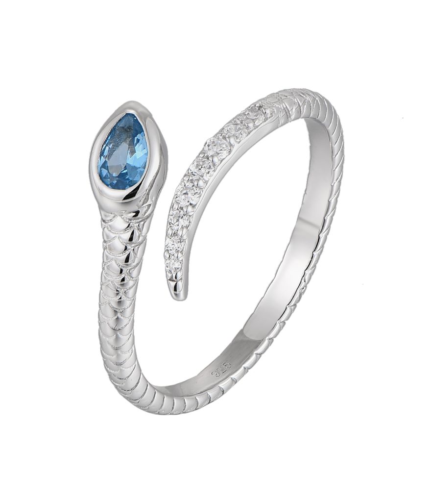 Sterling silver moissanite ring-SR15226A