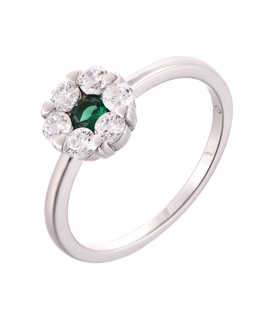 white gold engagement ring jewelry-SRB0118N