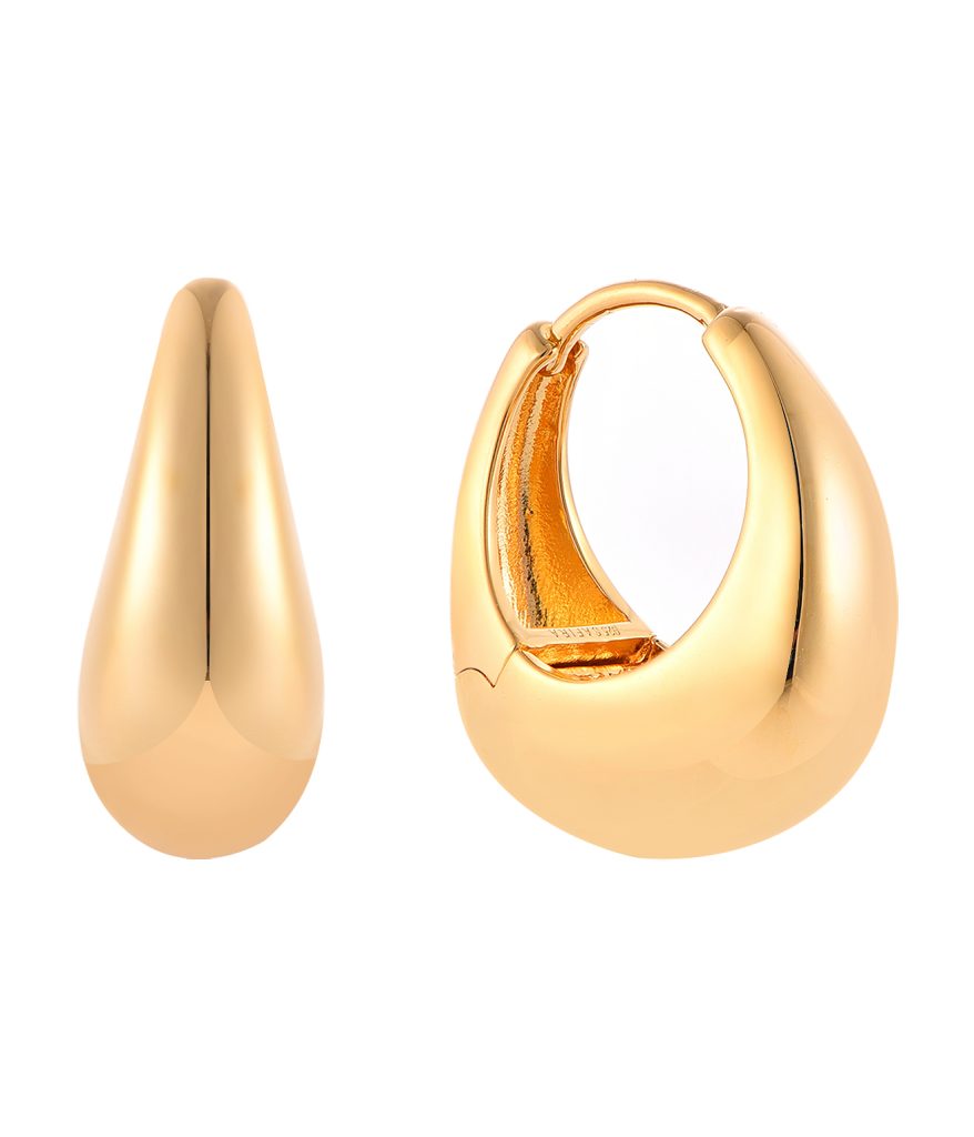Yellow Gold earrings-SE13746F