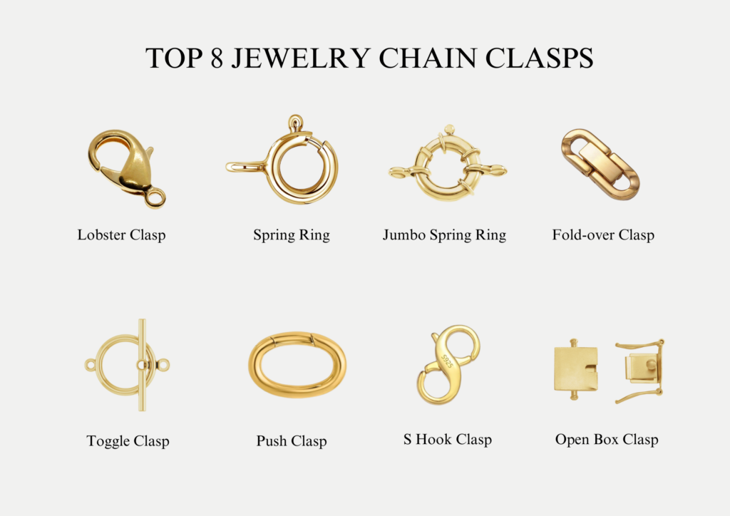 Top 8 Common Jewelry Chain Clasps Types