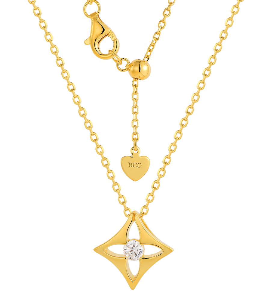 gold-plated necklace-SP04296D