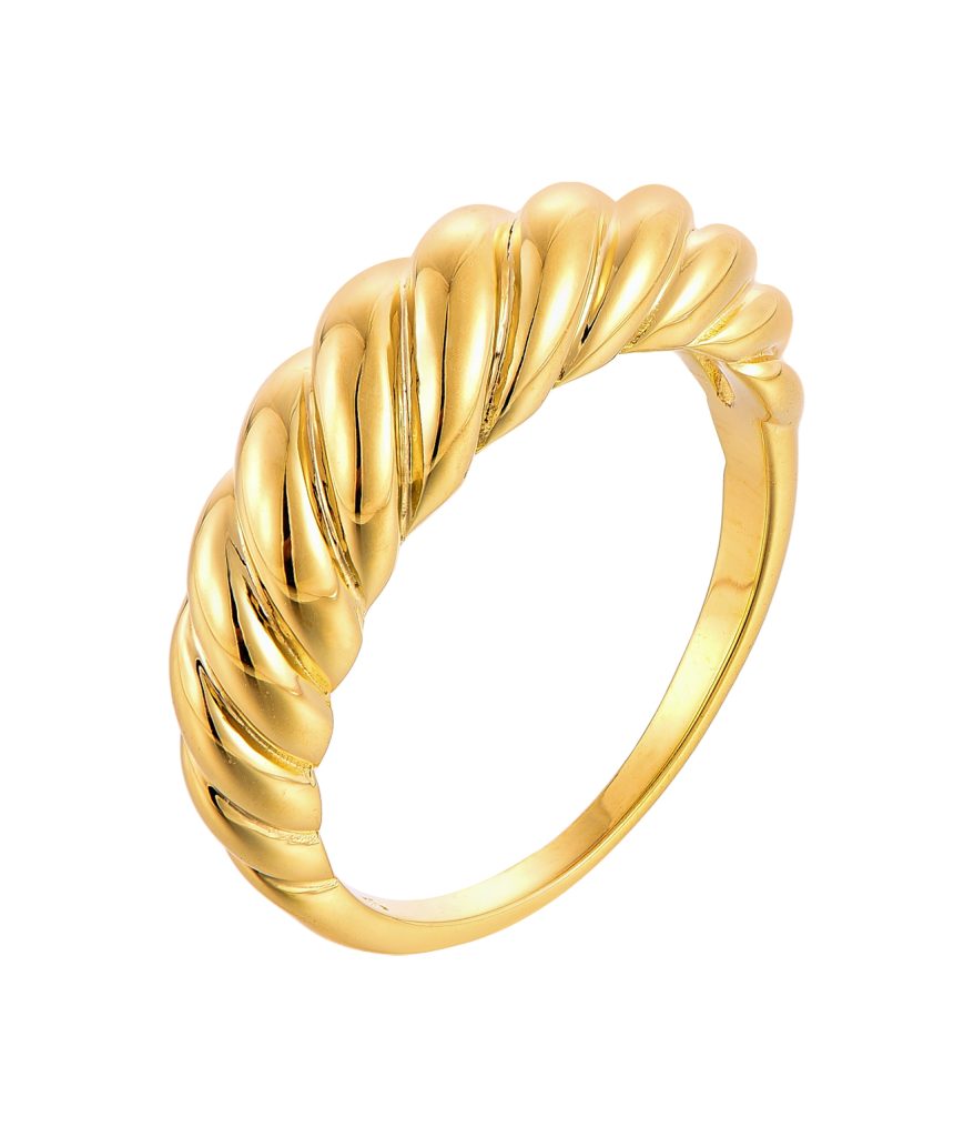 gold-plated ring-SR12246E