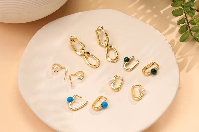 gold plate Earring