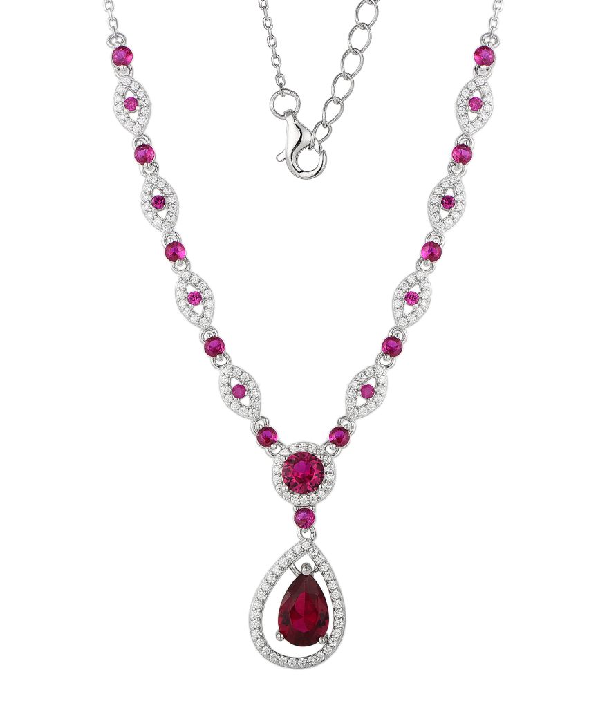 sterling silver necklaces-NC04062O