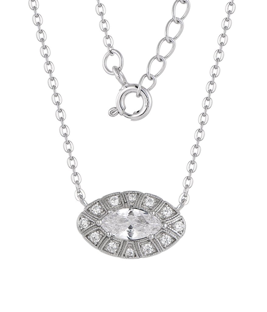925 sterling silver pendant necklace with custom design-NC15858B