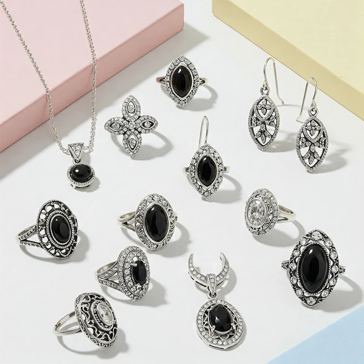 Custom 925 sterling silver jewelry manufactured for private label jewelry brands