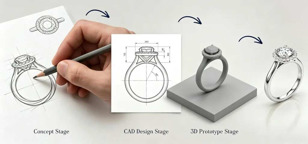 Customize silver jewelry