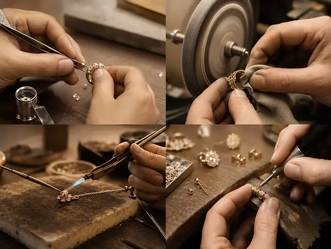 Jewelry manufacturing process from CAD design to bulk production