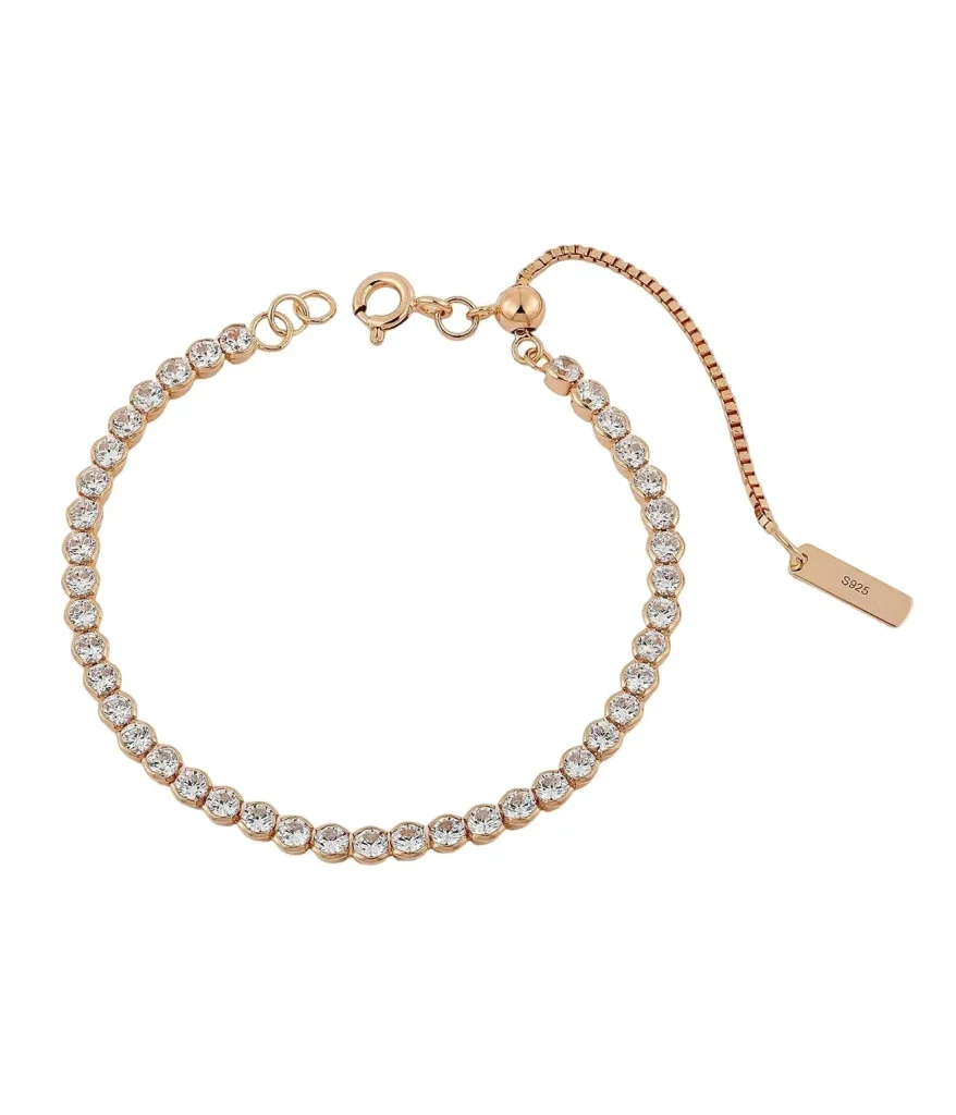 Quality inspection of OEM silver tennis bracelets-BR01964T