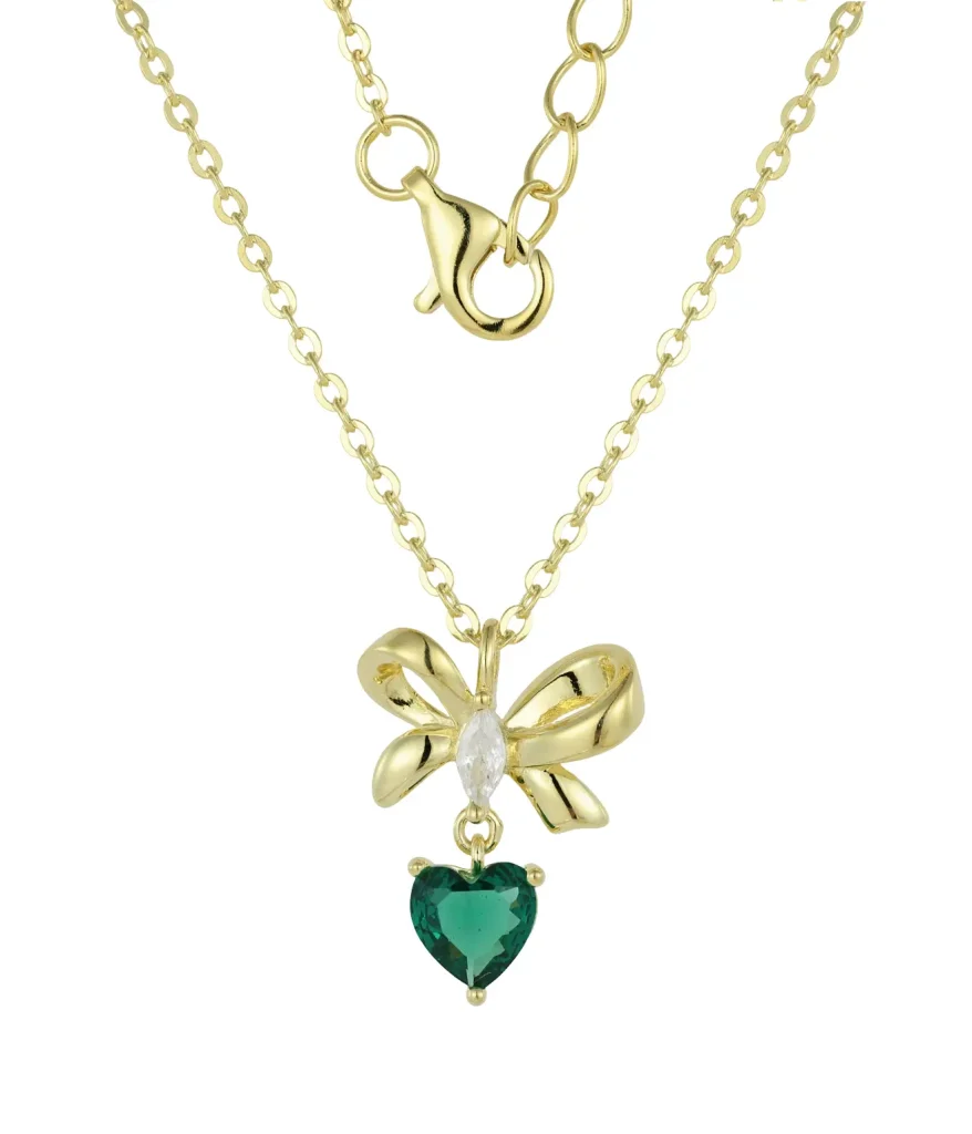 gold plated brass necklace-NC16740E