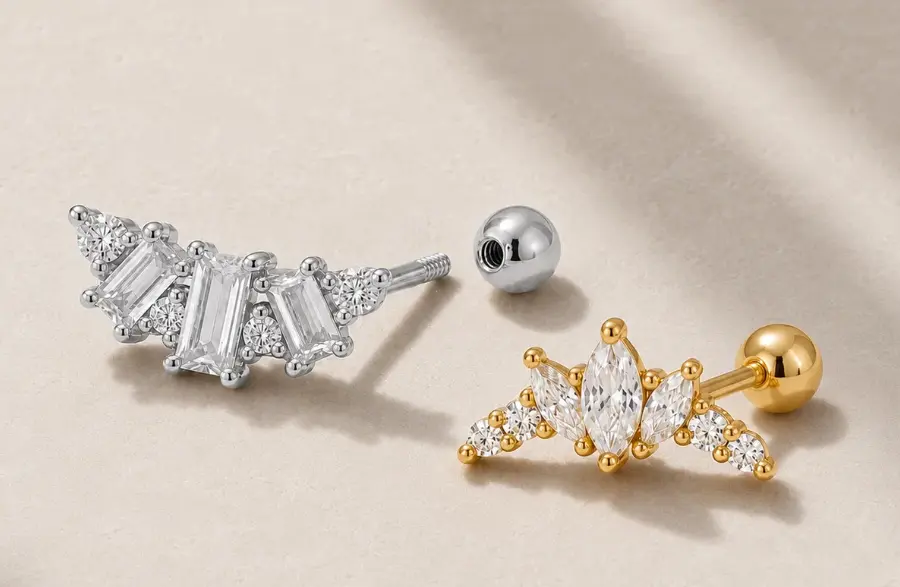 925 sterling silver stud earrings for sensitive ears
