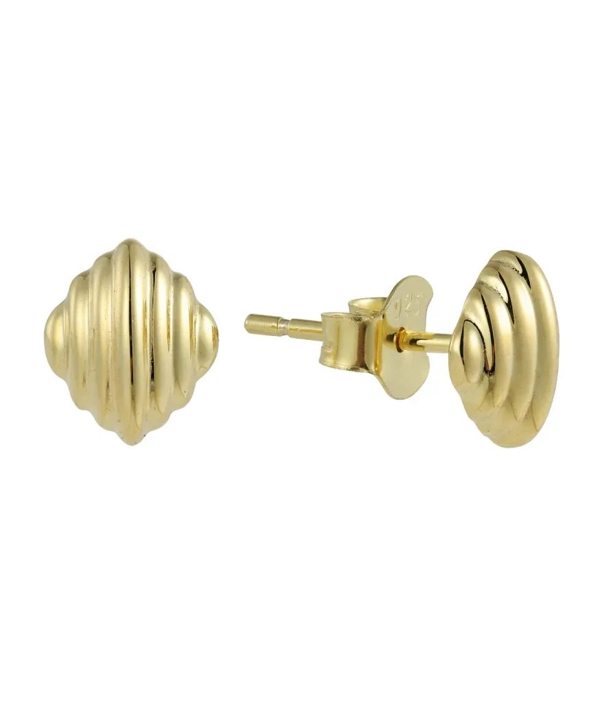 gold earrings for sensitive ears-SE20281C